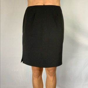 Pinstripe pencil skirt